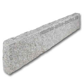 Leistenstein / Bordstein Granit hell-grau, 100x20x8 cm