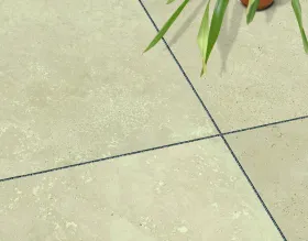 Feinsteinzeug Terrassenplatten vivo TIVOLI BEIGE - Travertinoptik beige