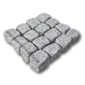 Granitpflaster getrommelt 4/6 cm, grau