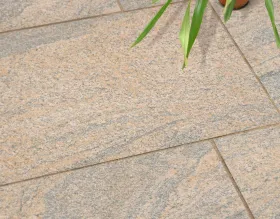 Keramik-Terrassenplatten EMPEROR Juparana · rotbraun