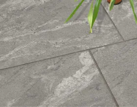 Keramik-Terrassenplatten EMPEROR Negro Santiago · dunkelgrau