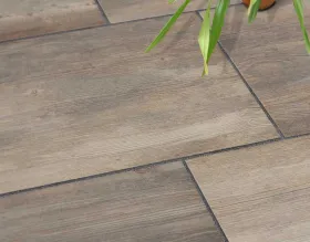 Keramik-Terrassenplatten EMPEROR Walnut · braun-grau
