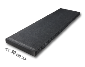 Mauerabdeckplatte Basalt - 100x30x4cm