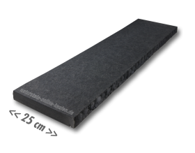 Mauerabdeckplatten Basalt - 100x25x4cm