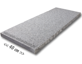 Gartenmauer Abdeckplatten Granit hell-grau 100x40x4cm