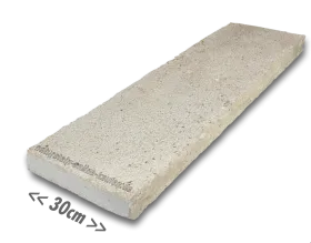 Mauerabdeckung Travertin beige-braun Classic 100x30x6 cm