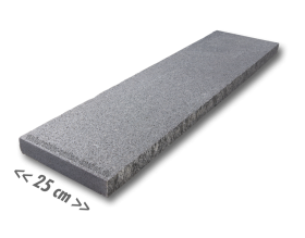 Mauerabdeckung Granit anthrazit - 100x25x4 cm