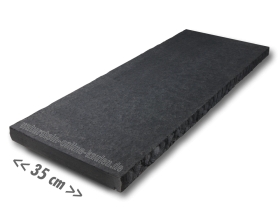 Mauerwerksabdeckung Basalt - 100x35x4cm