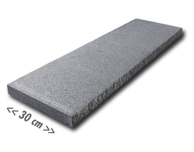 Mauerabdeckung Granit anthrazit - 100x30x4 cm