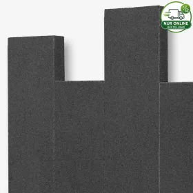 Tiefschwarzer Gabbro aus Simbabwe