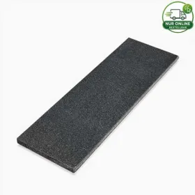 Tiefschwarzer Gabbro aus Simbabwe