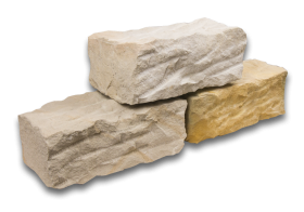 Sandstein Mauersteine 40x20x15 cm, spaltrau