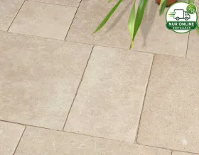 Terrassenplatten VIA CORONA – Elegante Kalksteinplatten für Ihren Garten