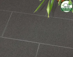 Terrassenplatten NERO ASSOLUTO AFRIKA ORIGINAL 60x40x3cm wassergestrahlt