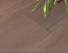 Terrassenplatten, Parkett Stone Linea, braun mit Maserung