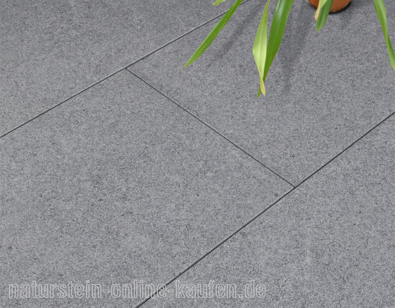 Terrassenplatten Granit hell grau, 60 x 40 x 3 cm