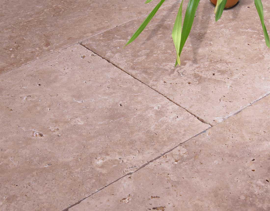 Terrassenplatten Travertin Classic, 40 x 40 x 3 cm